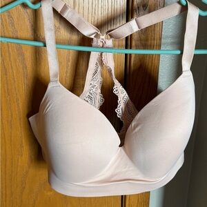 Soma Nude Lace-Back Wireless T-Shirt Bra